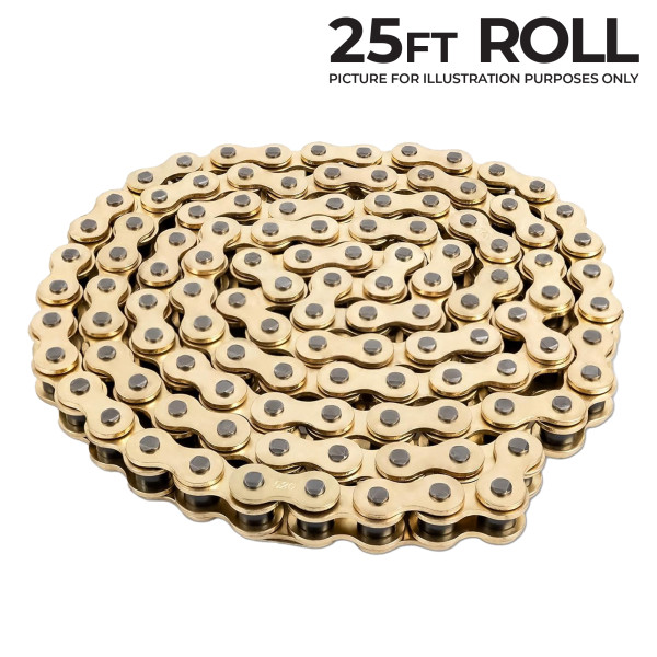 triple s Triple-s o-ring chain gold 25ft roll 525-473 link